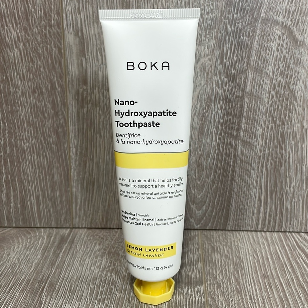 New Boka Nano-Hydroxyapatite Toothpaste Fluoride Free Lemon Lavender 4 oz